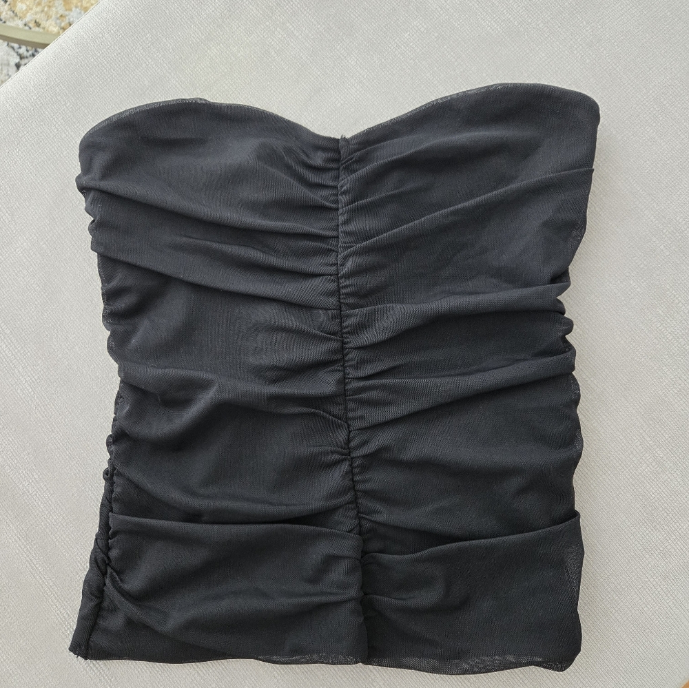 NAKD Black mesh tube top
